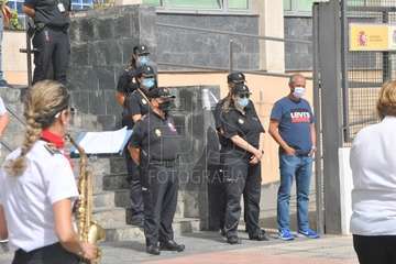 Homenaje a Jesús García Aller, comisario-jefe de la Policía Nacional de Telde (Foto Francisco Javier Santana)